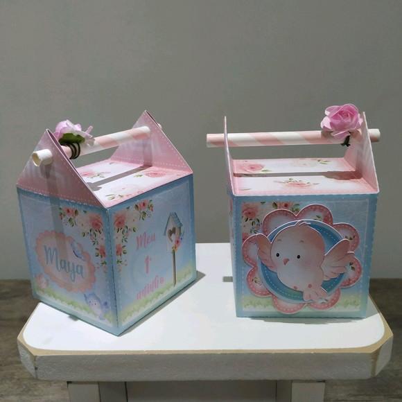 Caixa Cubo Canudo Jardim dos Passarinhos 10 Unidades
