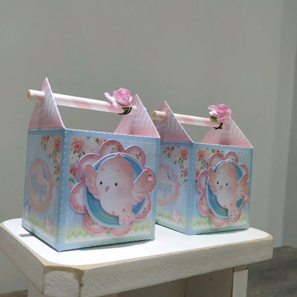Caixa Cubo Canudo Jardim dos Passarinhos 10 Unidades