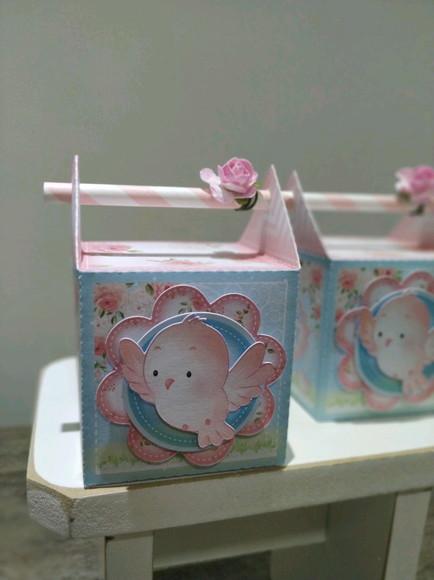 Caixa Cubo Canudo Jardim dos Passarinhos 10 Unidades