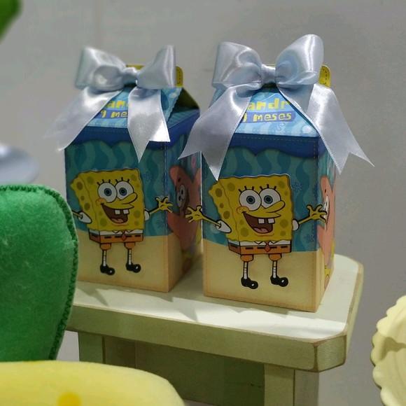 Caixa Milk Bob Esponja 8 Unidades