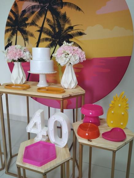 Decoração Adulta Festa Tropical 20 Anos