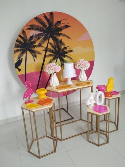 Decoração Adulta Festa Tropical 20 Anos