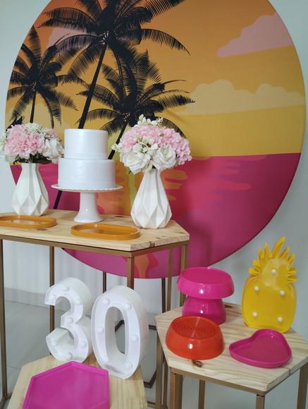 Decoração Adulta Festa Tropical 30 Anos