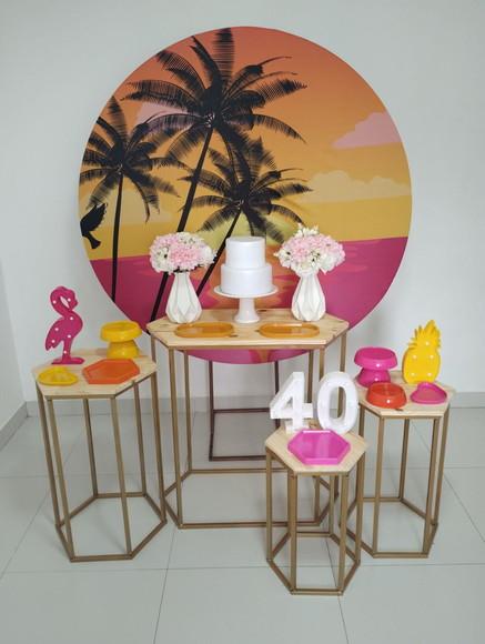 Decoração Adulta Festa Tropical 20 Anos