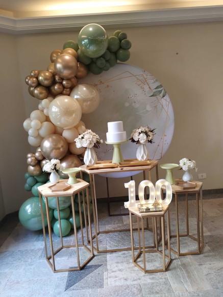 Decoração Adulto Verde com Balões