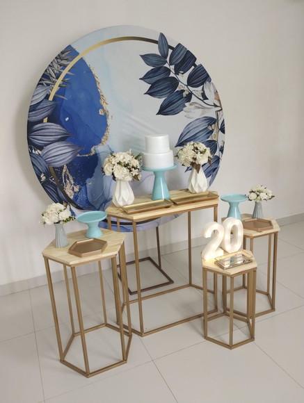 Decoração Azul Festa 20 Anos