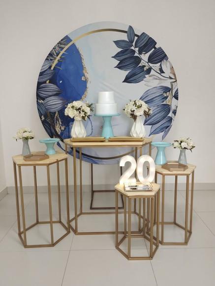 Decoração Azul Festa 20 Anos