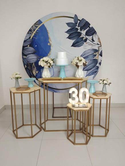 Decoração Azul Festa 30 Anos