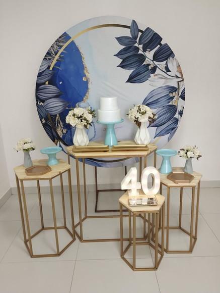 Decoração Azul Festa 40 Anos