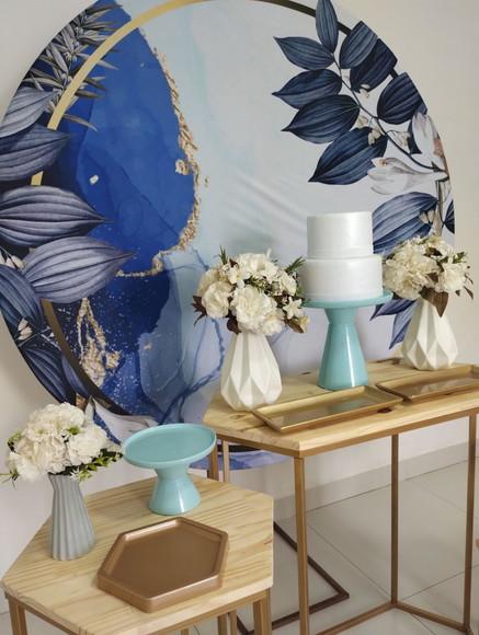Decoração Azul Festa 50 Anos