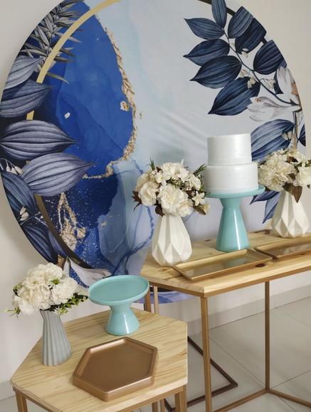 Decoração Azul Festa 60 Anos