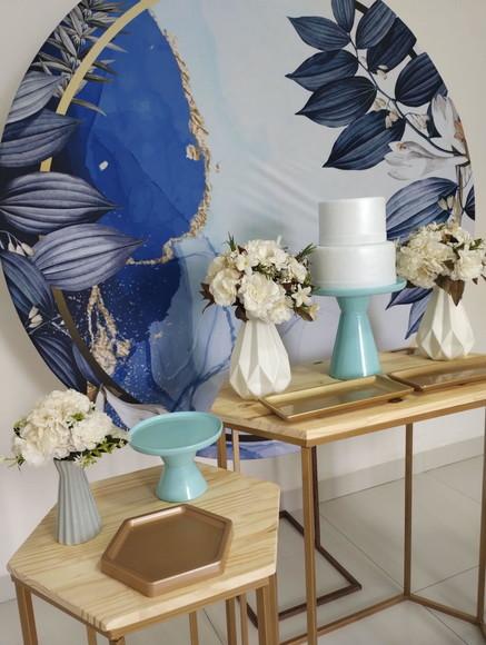 Decoração Azul Festa 70 Anos