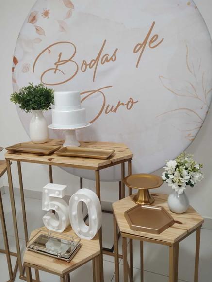 Decoração Bodas de Ouro