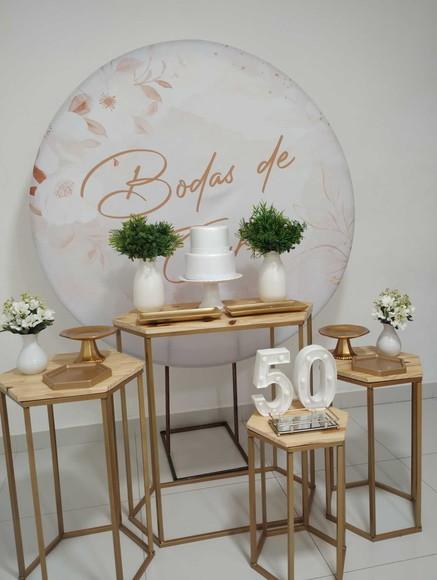 Decoração Bodas de Ouro