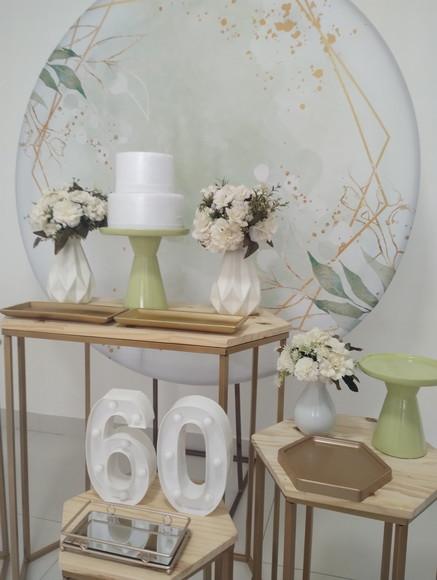 Decoração de Festa 60 Anos Verde