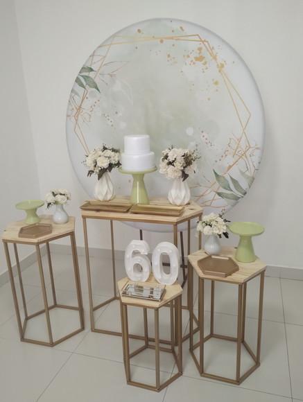 Decoração de Festa 60 Anos Verde