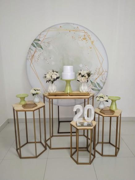 Decoração de Festa Adulto 20 Anos Verde