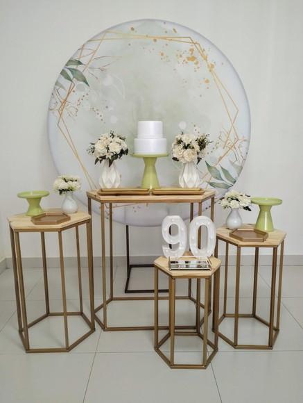 Decoração de Festa 90 Anos Verde