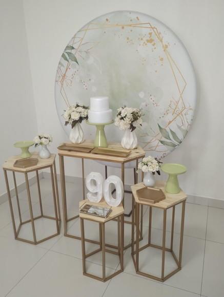 Decoração de Festa 90 Anos Verde