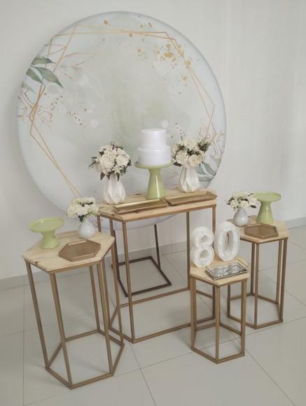 Decoração de Festa Adulto 80 Anos Verde