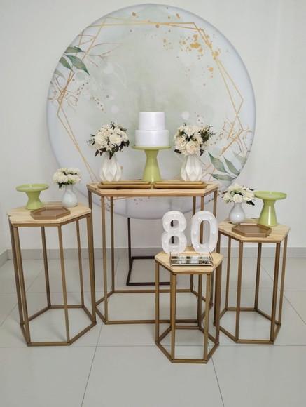 Decoração de Festa Adulto 80 Anos Verde