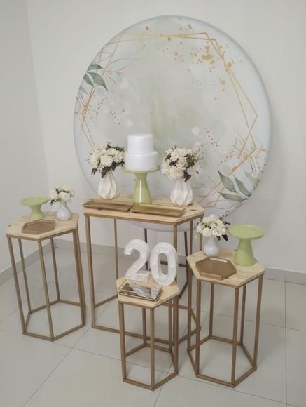 Decoração de Festa Adulto 20 Anos Verde