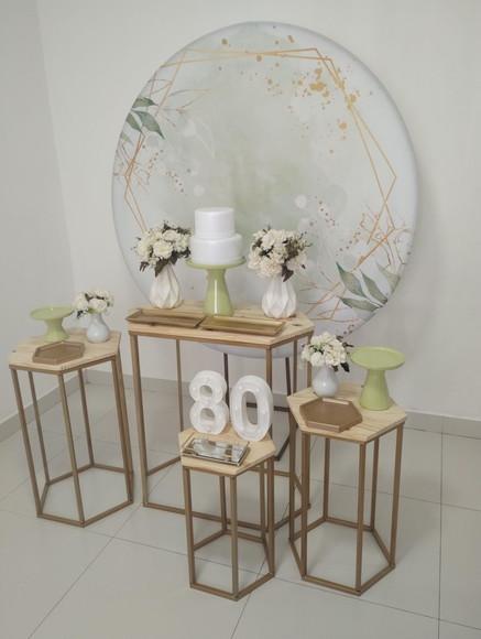Decoração de Festa Adulto 80 Anos Verde