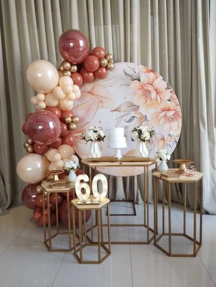 Decoração Festa Adulto 60 Anos com Balões