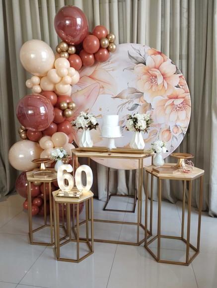 Decoração Festa Adulto 60 Anos com Balões