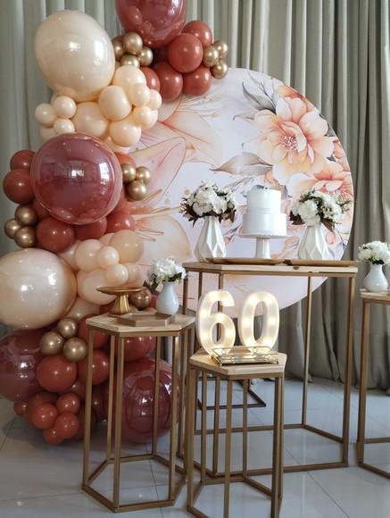 Decoração Festa Adulto 60 Anos com Balões