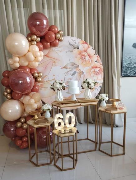 Decoração Festa Adulto 60 Anos com Balões