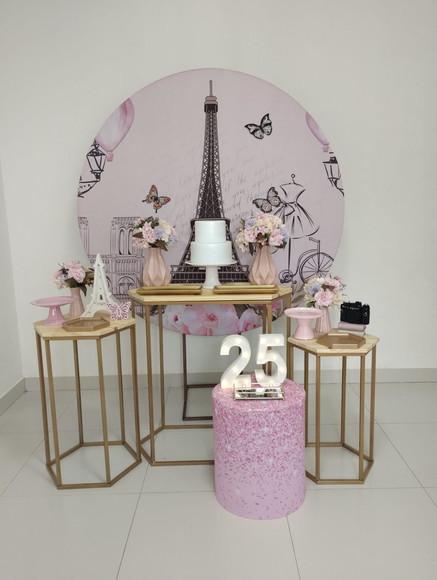 Decoração Festa Paris 25 Anos