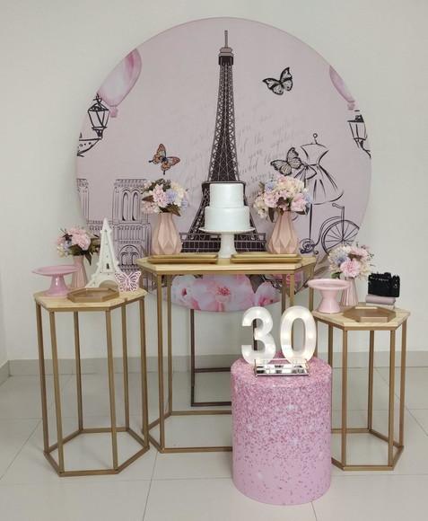 Decoração Festa Paris 30 Anos