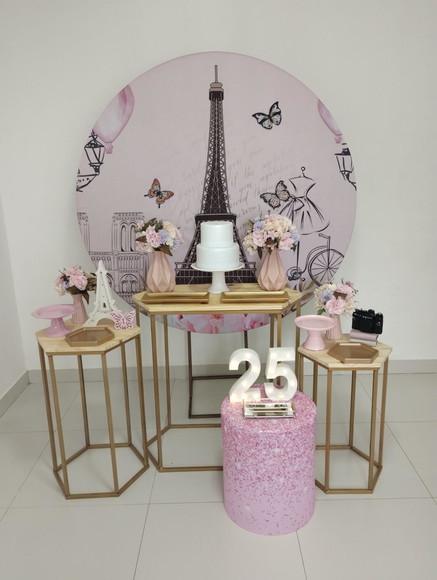 Decoração Festa Paris 25 Anos