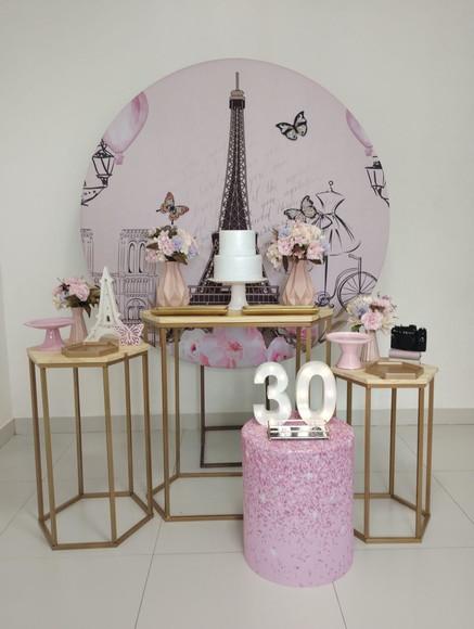 Decoração Festa Paris 30 Anos