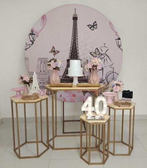 Decoração Festa Paris 40 Anos