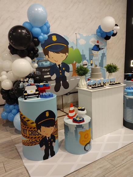 Decoração Festa Polícia