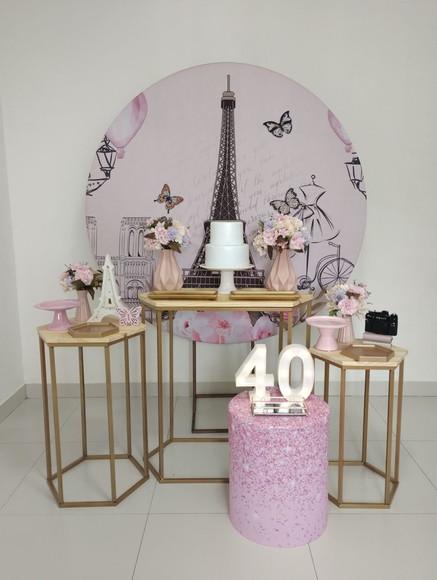 Decoração Festa Paris 40 Anos