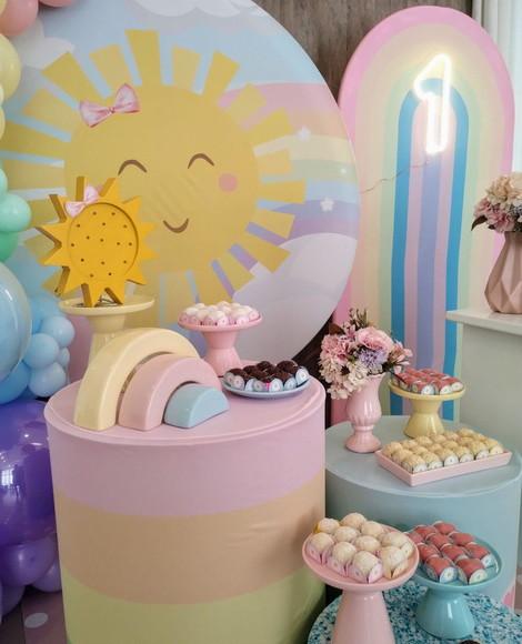 Decoração Festa Sol com Decoração de Balões