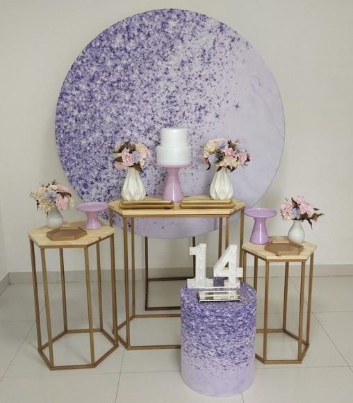 Decoração Lilás 14 Anos