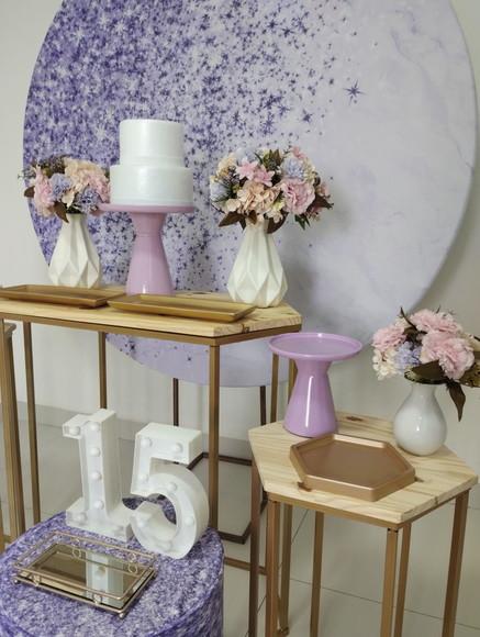 Decoração Lilás 15 Anos