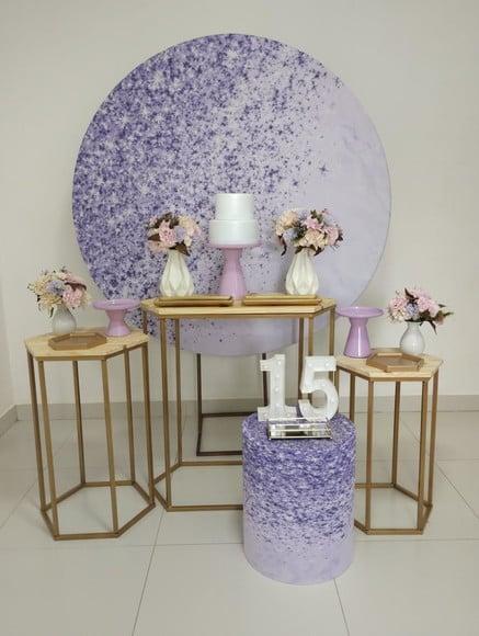 Decoração Lilás 15 Anos