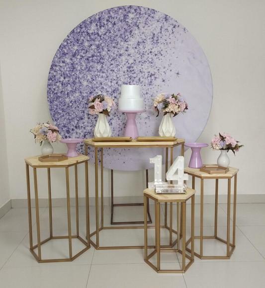 Decoração Lilás 14 Anos