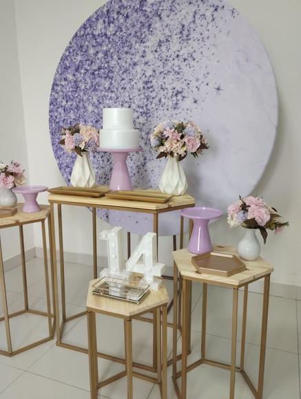 Decoração Lilás 14 Anos