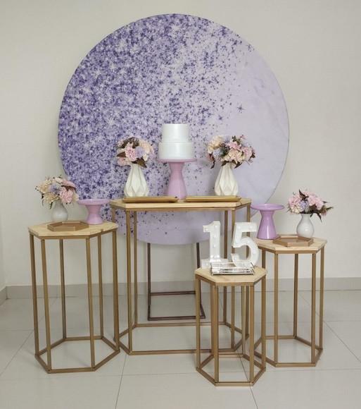 Decoração Lilás 15 Anos