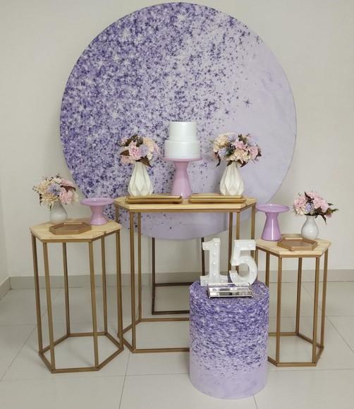 Decoração Lilás 15 Anos