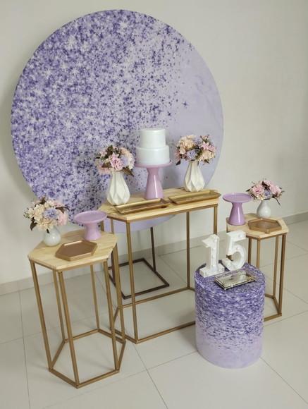 Decoração Lilás 15 Anos