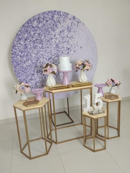 Decoração Lilás 15 Anos