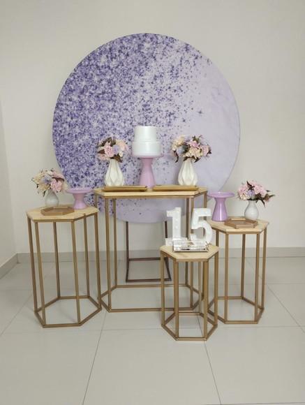 Decoração Lilás 15 Anos