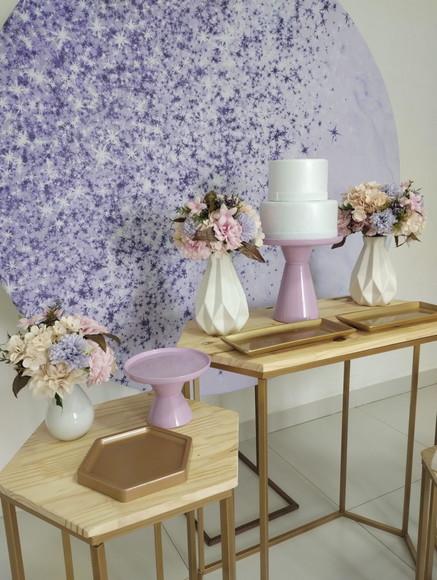Decoração Lilás 50 Anos
